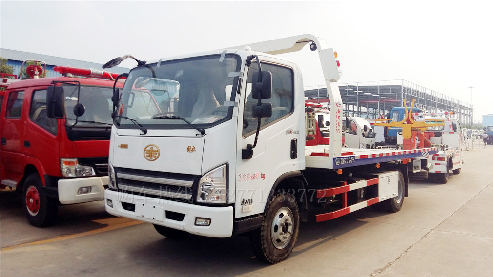 解放CLW5080TQZC5一拖二清障車車型簡介